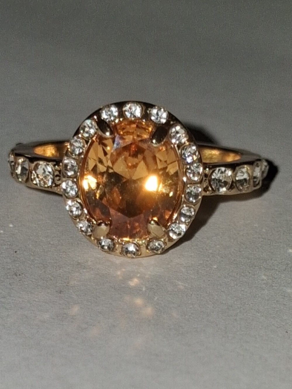 Yellow Gold Citrine Ring